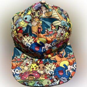 Pokemon Vibrant Character Hat Baseball Cap OSFM Youth